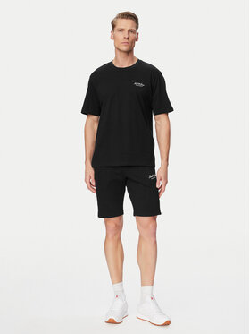 Jack & Jones Jack & Jones Set tricou și pantaloni scurți Archive 12297642 Negru Relaxed Fit