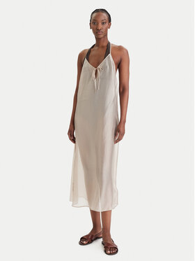 Calvin Klein Swimwear Calvin Klein Swimwear Haljina za plažu LV00Q61159 Smeđa Relaxed Fit