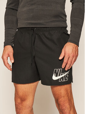 Nike Nike Szorty kąpielowe Logo Lap 5 NESSA566 Czarny Standard Fit