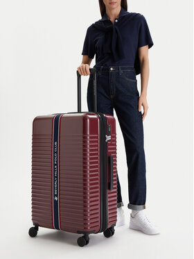 Beverly Hills Polo Club Beverly Hills Polo Club Velik kovček CEO-BHPC-L-007-08-BURGUNDY Bordo rdeča