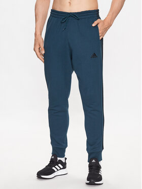 adidas adidas Spodnji del trenirke Essentials French Terry Tapered Cuff 3-Stripes Joggers IJ8698 Turkizna Regular Fit