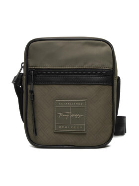 Tommy Hilfiger Tommy Hilfiger Geantă crossover Th Singnature Mini Reporter AM0AM08449 Verde