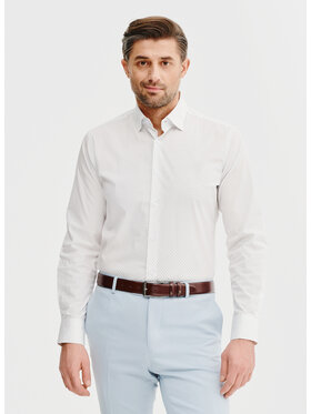 Pako Lorente Pako Lorente Koszula P25SF-1X-039 Biały Slim Fit