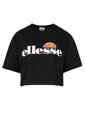 Ellesse Ellesse T-Shirt Alberta Crop SGS04484 Czarny Regular Fit