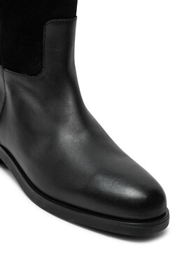 Tommy Hilfiger Zimski škornji Th Stud Leather Mix Long Boot FW0FW08341 Črna