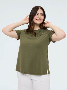 Fiorella Rubino Fiorella Rubino T-Shirt G0CJL009248N035 Zielony Regular Fit