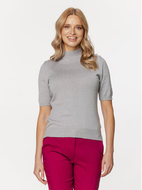 Willsoor Willsoor Sweter 88446 Szary Close Fit