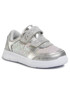 Clarks Clarks Sneakersy Ath Sonar T 261496486 Srebrny