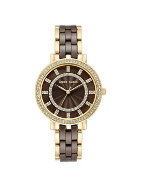 Anne Klein Anne Klein Zegarek AK-3810BNGB Brązowy