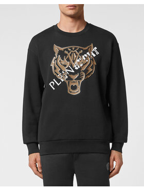 Plein Sport Plein Sport Longsleeve 1267 Czarny Regular Fit