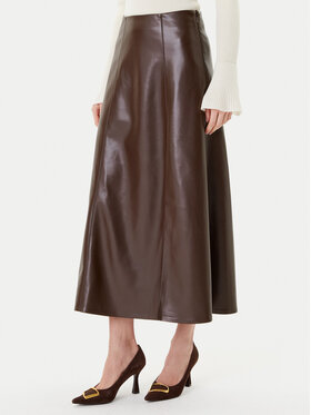 Simona Corsellini Simona Corsellini Пола от имитация на кожа A25CPGO00701 Кафяв Regular Fit