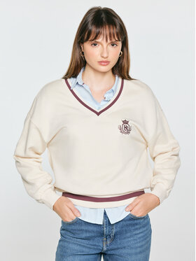 BIG STAR BIG STAR Bluza GABRIA Kremowy Basic Fit