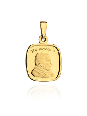 Fugart Fugart Naszyjnik Medalik z żółtego złota Jan Paweł II FUG5-9-M00023-2 Złoty