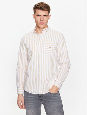 Tommy Jeans Tommy Jeans Marškiniai DM0DM16342 Smėlio Regular Fit
