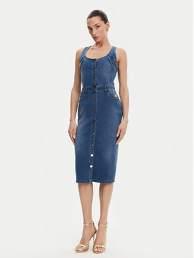 Fracomina Fracomina Džínové šaty FP25SD4001D46402 Modrá Slim Fit