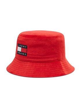Tommy Jeans Tommy Jeans Hut Tjw Heritage Velvet Bucket AW0AW11096 Rot
