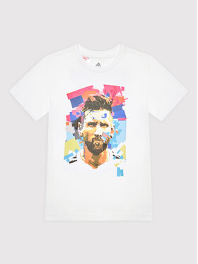 adidas adidas T-Shirt Messi Football HA091 Λευκό Regular Fit