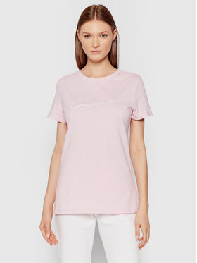 Guess Guess T-Shirt Amelia O1BA08 K8HM0 Ροζ Regular Fit