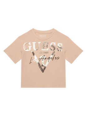 Guess Guess Tričko J6GI27 K8HM4 Svetloružová Relaxed Fit