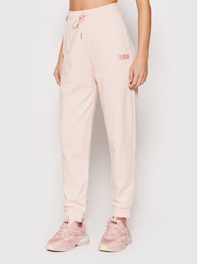 Puma Puma Spodnie dresowe High Waist 589528 Różowy Relaxed Fit