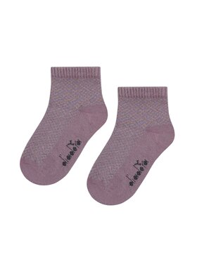 Diadora Diadora Skarpety Niskie Dziecięce DIADORA JUNIOR GIRL QUARTER SOCKS WARM COTTON WITH SHINY DESIGN Różowy