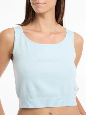 Guess Jeans Guess Jeans Top 168523 Modrá Classic Fit