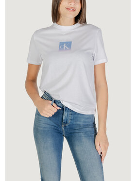 Calvin Klein Jeans Calvin Klein Jeans T-Shirt SS CLASSIC FIT TEE Λευκό Classic Fit