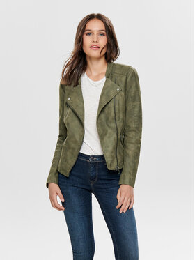 ONLY ONLY Giacca in similpelle Ava 15102997 Verde Regular Fit