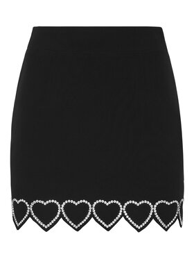 PHILIPP PLEIN PHILIPP PLEIN Sukně 9761 Černá Slim Fit