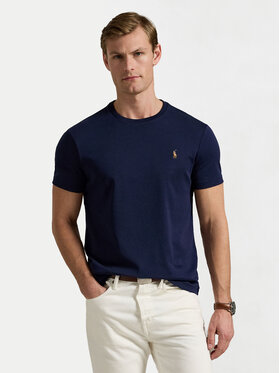 Polo Ralph Lauren Polo Ralph Lauren Marškinėliai 710740727 Tamsiai mėlyna Slim Fit