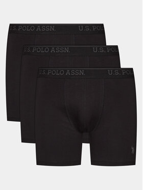 Bokserki męskie 3-pack OLAVOGA THREE BLACK czarne - maWer Fashion