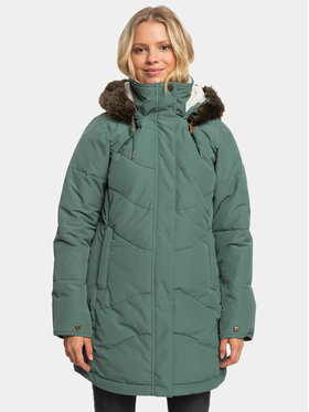 Roxy Roxy Geacă de iarnă Ellie Jk Otlr ERJJK03554 Verde Regular Fit