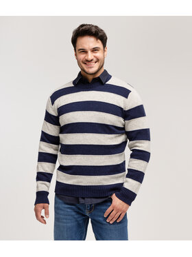 Lee Cooper Lee Cooper Sweter DELTA 0027 Szary Regular Fit