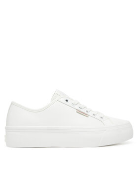 Calvin Klein Jeans Calvin Klein Jeans Sneakers Vulc Flatform Lth YW0YW01886 Bianco
