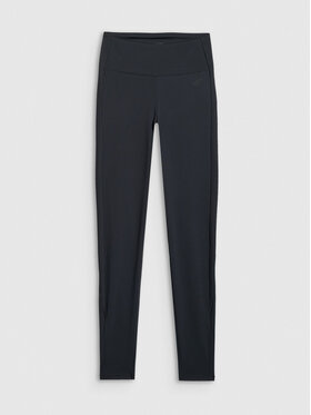 4F 4F Legginsy APRES SKI Czarny Slim Fit