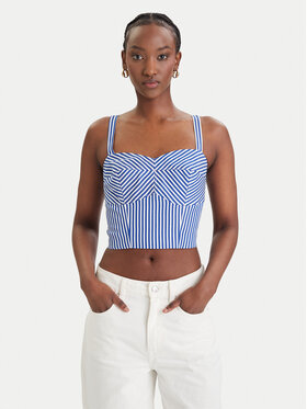 Guess Guess Top W6GH38 W1848 Niebieski Regular Fit