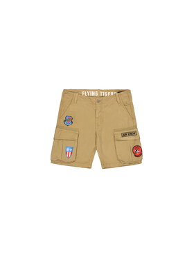 Alpha Industries Alpha Industries Šortky Flying Tigers Short Béžová Slim Fit