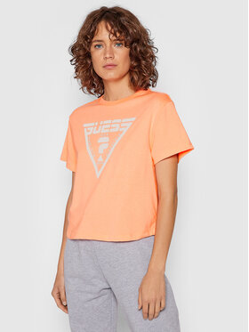 Guess Guess T-Shirt Caren O1BA70 JR06Z Pomarańczowy Relaxed Fit