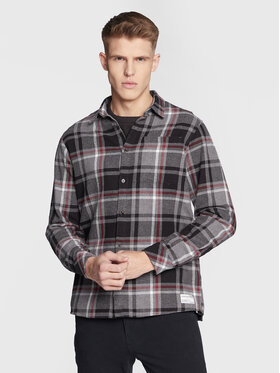 Solid Solid Πουκάμισο 21107051 Γκρι Regular Fit