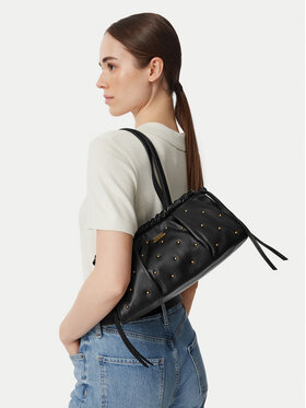Tommy Hilfiger Tommy Hilfiger Дамска чанта Soft Leather Shoulder Bag Studs AW0AW19338 Черен