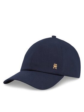 Tommy Hilfiger Tommy Hilfiger Шапка с козирка Elevated Chic Soft Cap AW0AW17138 Син