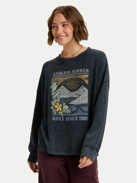 Roxy Roxy Μπλούζα Eastside Midweight ERJKT04322 Μαύρο Regular Fit