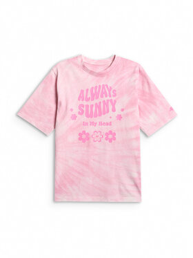 4F 4F T-Shirt POOLSIDE CLUB Różowy jasny Loose Fit