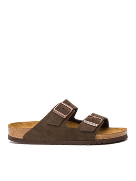 Birkenstock Birkenstock Klapki Arizona zamsz 0951313 Brązowy