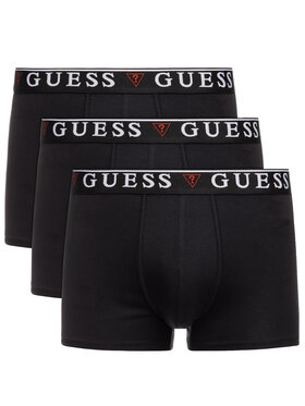 Guess Guess Komplektas: 3 poros trumpikių U97G01 JR003 Juoda