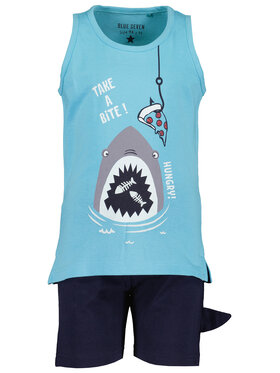 Blue Seven Blue Seven Komplet top in hlače 826022 X Modra Regular Fit