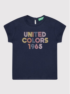 United Colors Of Benetton United Colors Of Benetton T-shirt 3I1XC1527 Tamnoplava Regular Fit