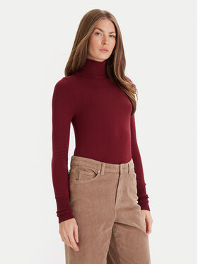 ONLY ONLY Поло Venice 15183772 Бордо Regular Fit