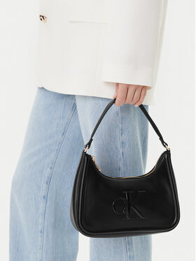 Calvin Klein Calvin Klein Torbica Bold Ck Small Shoulder Bag LV04F3230G Crna