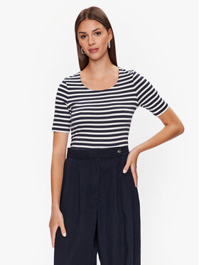 Gant Gant T-Shirt Striped 4203432 Tmavomodrá Slim Fit